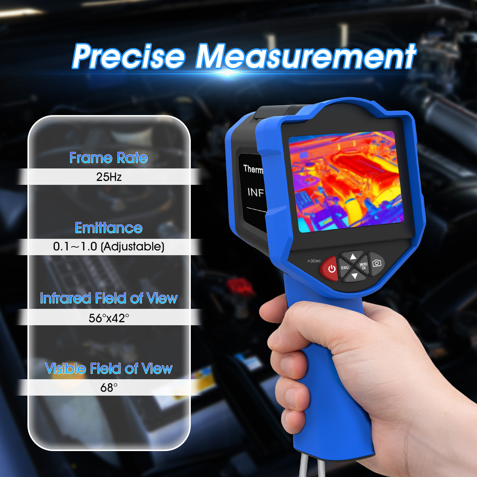 กล้องถ่ายภาพความร้อน 256x192 ก - Thermal Imaging Camera 256X192 บทวิจารณ์และราคา